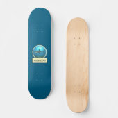 Wild Life! Great White Shark Ocean Blue Skateboard (Vorderseite)