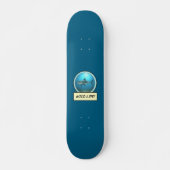 Wild Life! Great White Shark Ocean Blue Skateboard (Vorne)