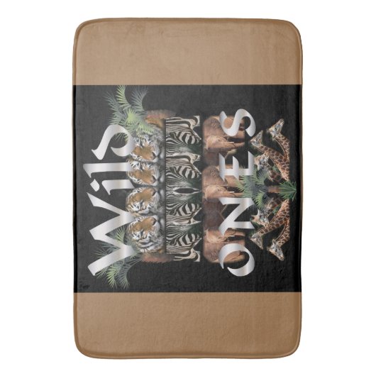Wild Life Lovers Badematte (Vorderseite Vertikal)