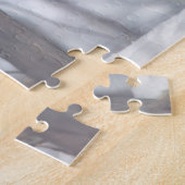 Wild Life Red Fox Jagd in Schneewald Winter Puzzle (Seite)