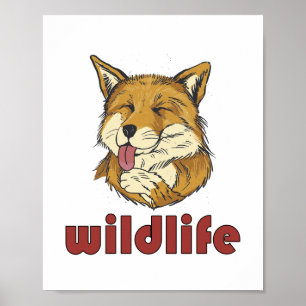 Wild Life Red Fox - Sweet Niedlich Fox Poster