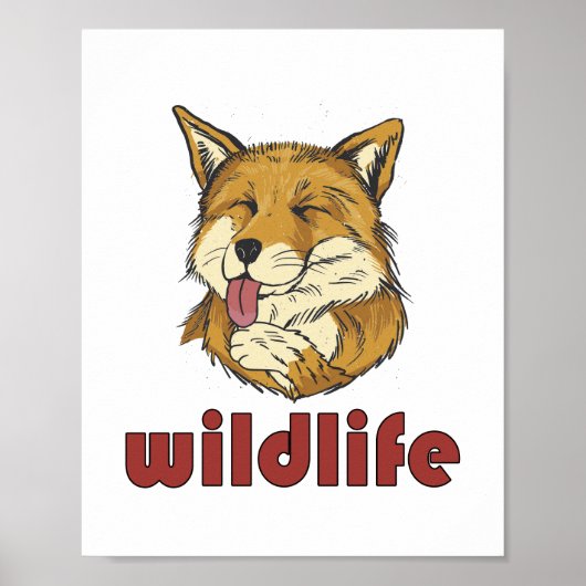 Wild Life Red Fox - Sweet Niedlich Fox Poster (Vorne)