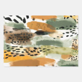 Wild Life Safari Fur Print Textures Exotic Dschung Geschenkpapier Set (Vorderseite 3)
