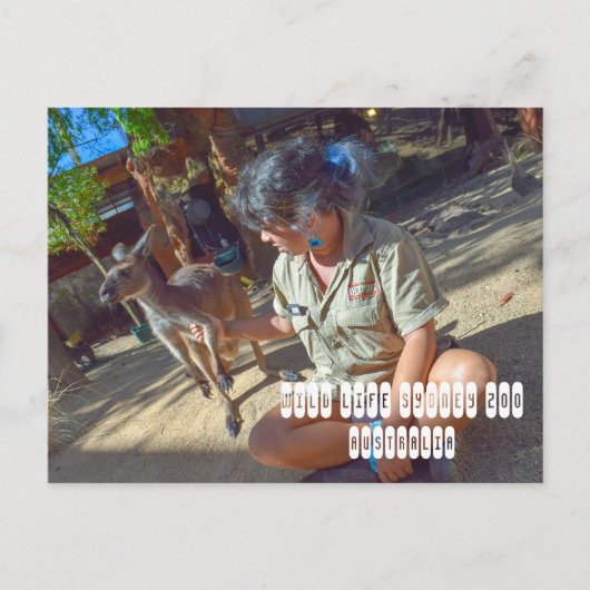 Wild Life Sydney Zoo in Australien Postkarte (Vorderseite)