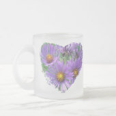 Wild Lila Asters-Wildblume Mattglastasse (Links)