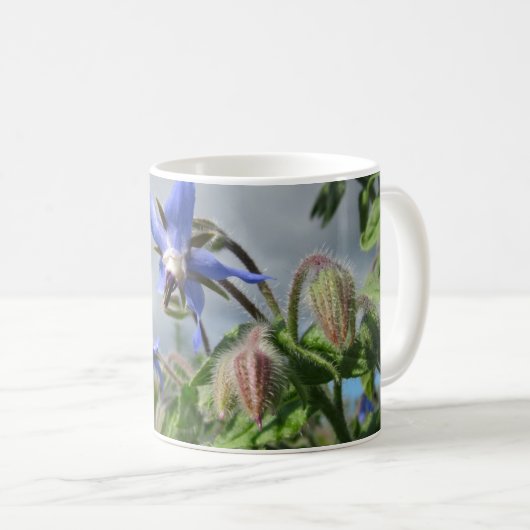Wild Lila-blau Orchid Elegante Kaffeetasse (VorderseiteRechts)