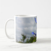 Wild Lila-blau Orchid Elegante Kaffeetasse (Links)