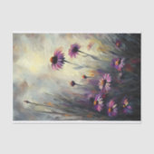 Wild Lila Daisy Decoupage Seidenpapier (Vorderseite)