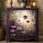 Wild Lila Daisy Decoupage Seidenpapier