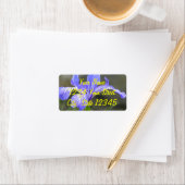 Wild Lila Iris Adressaufkleber (Insitu)