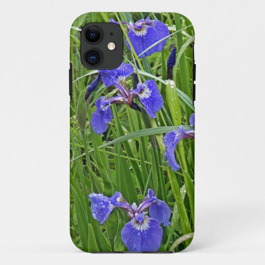 Wild Lila Iris Case-Mate iPhone Hülle (Rückseite)