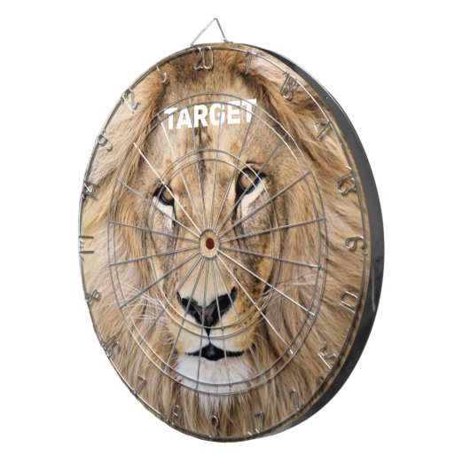 Wild Lion Personalisiert Dartscheibe (Vorderseite rechts)