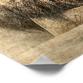 Wild Lion Safari Jungle Artwork Foto Poster (Ecke)