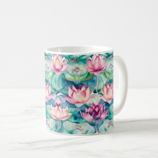 Wild Lotus Kaffeetasse (VorderseiteRechts)