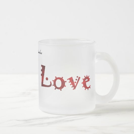 Wild Love Becher Mattglastasse (Rechts)