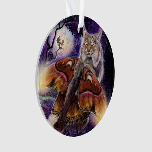 Wild Luminessense Winged Lynx Ornament (Vorderseite)