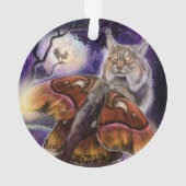 Wild Luminessense Winged Lynx Ornament (Rückseite)