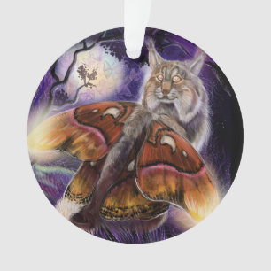 Wild Luminessense Winged Lynx Ornament