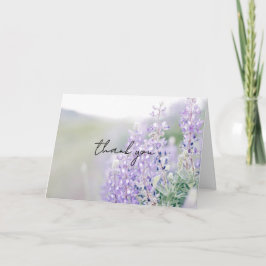 Wild Lupine Thank You Card Dankeskarte