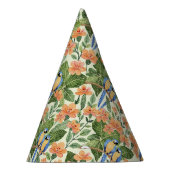 Wild Macaw Jungle Tropical Watercolor Partyhütchen (Rechts)