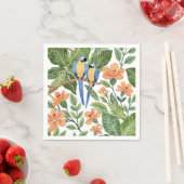 Wild Macaw Jungle Tropical Watercolor Serviette (Beispiel)