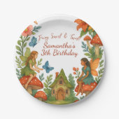 Wild Magical Fairy Garden Geburtstagsparty - Pappteller (Vorderseite)