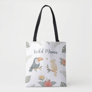 Wild Mama Safari Dschungel Tropischer Geburtstag Tasche