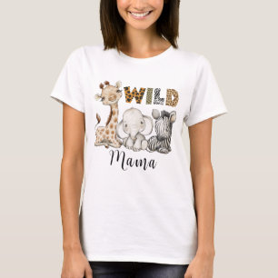 Wild Mama vom Geburtstagsjunge Safari-T - Shirt