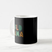 Wild Mama Zoo Born Wild Birthday Safari Jungle Fam Kaffeetasse (Vorderseite Links)