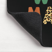 Wild Mama Zoo Born Wild Birthday Safari Jungle Fam Mousepad (Ecke)