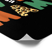 Wild Mama Zoo Born Wild Birthday Safari Jungle Fam Poster (Ecke)