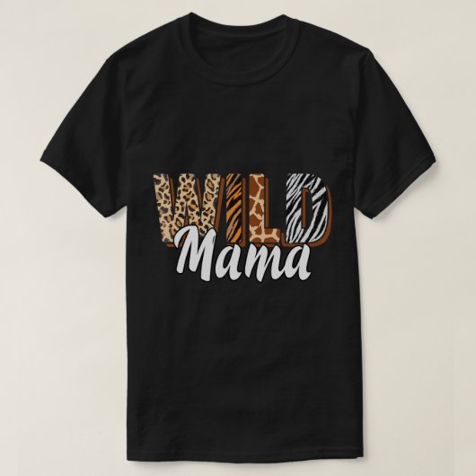 Wild Mama Zoo Geboren Two be Wild B-day Safari Jun T-Shirt (Design vorne)