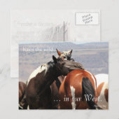 Wild Mare Hug, voradressiert: Innenministerium Postkarte (Vorne/Hinten)