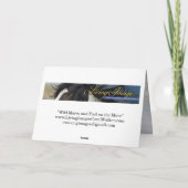 "Wild Mares and Foal on the Move" Einladung (Rückseite)