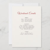 Wild Marigold Blume Foliage Junggeselinnen-Abschie Einladung (Rückseite)