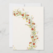 Wild Marigold Blume Foliage Wedding Reception Einladung (Rückseite)