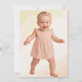 Wild Marigold Blume Wreath Foliage Geburtstag Einladung (Rückseite)