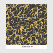Wild Marmor 8 - Schwarz und Gold, Grau Aufkleber (Blatt)