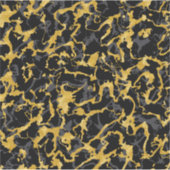 Wild Marmor 8 - Schwarz und Gold, Grau Aufkleber (Vorderseite)