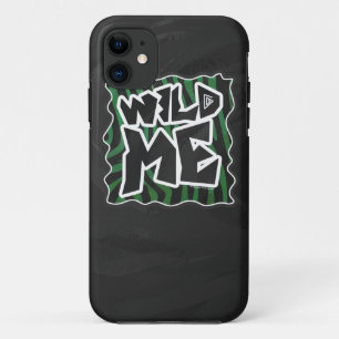 Wild Me Green and Black Zebra Pattern Case-Mate iPhone Hülle