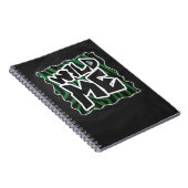 Wild Me Green and Black Zebra Pattern Notizblock (Rechte Seite)