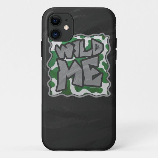 Wild Me Kuh Grün und Weiß Case-Mate iPhone Hülle (Rückseite)