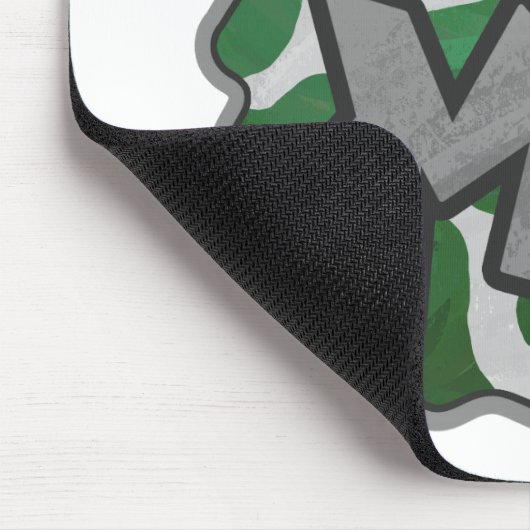 Wild Me Kuh Grün und Weiß Mousepad (Ecke)