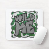Wild Me Kuh Grün und Weiß Mousepad (Mit Mouse)