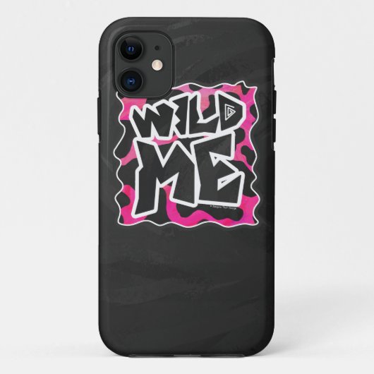 Wild-Me-Kuh rosa und weiß Case-Mate iPhone Hülle (Rückseite)