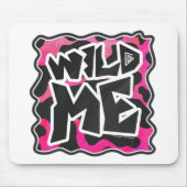 Wild-Me-Kuh rosa und weiß Mousepad (Vorne)