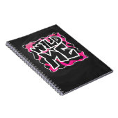 Wild-Me-Kuh rosa und weiß Notizblock (Rechte Seite)