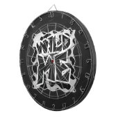 Wild Me Kuh schwarz und weiß Dartscheibe (Vorderseite rechts)