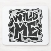 Wild Me Kuh schwarz und weiß Mousepad (Vorne)