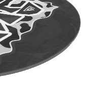 Wild Me Kuh schwarz und weiß Schneidebrett (Ecke)